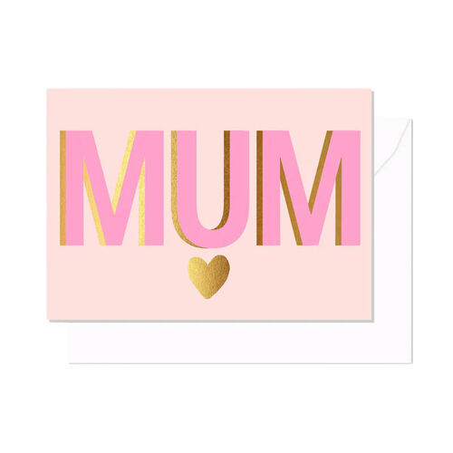 Elm Paper Mum Pale Pink Card